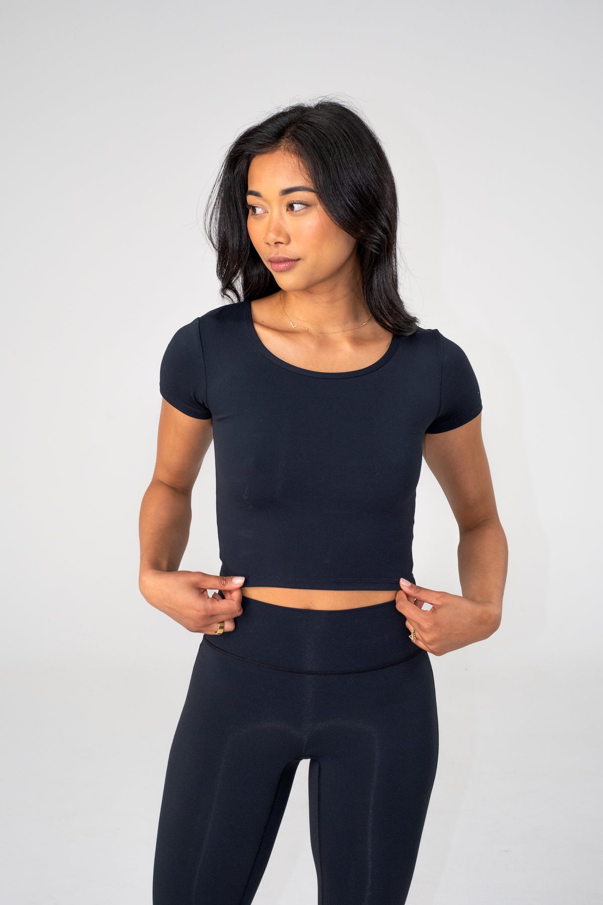 SECOND SKIN CROPPED TEE