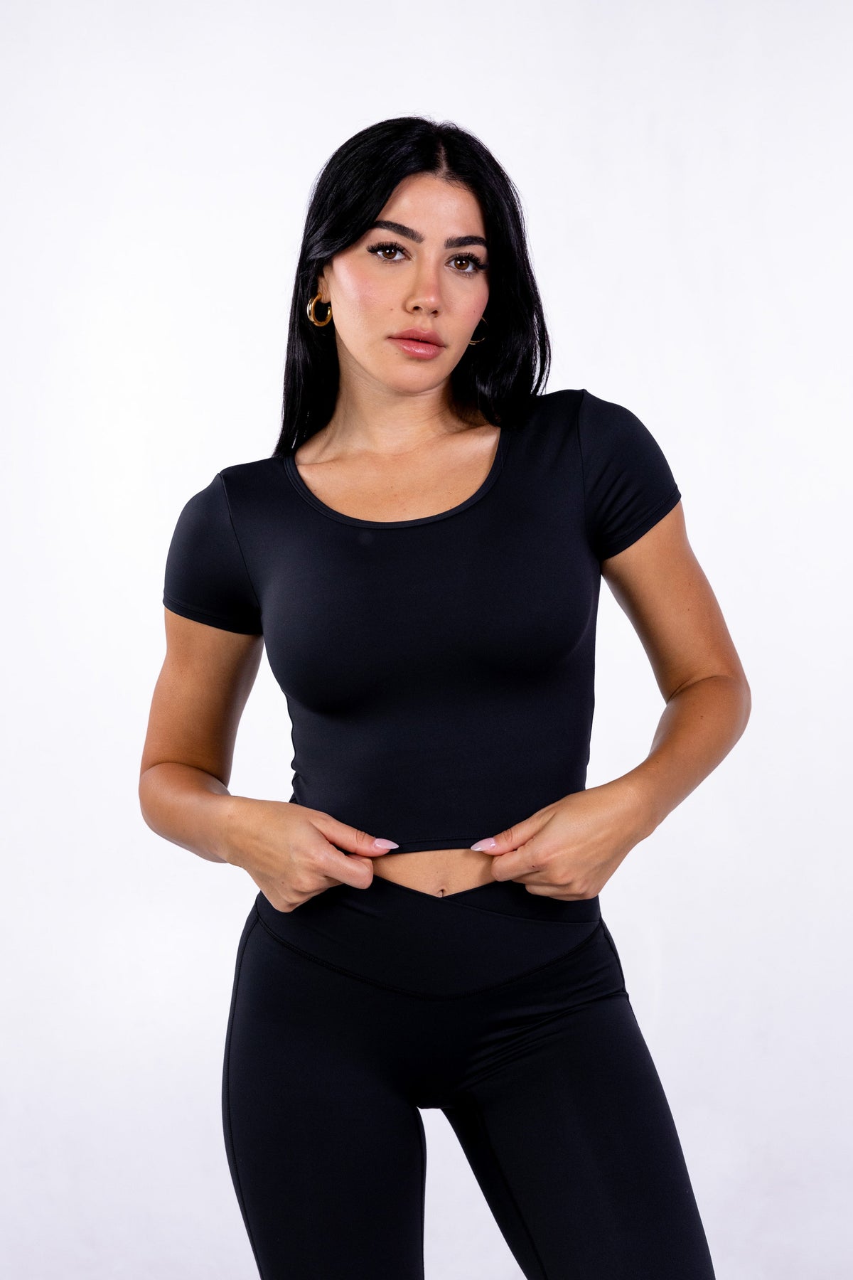 SECOND SKIN CROPPED TEE