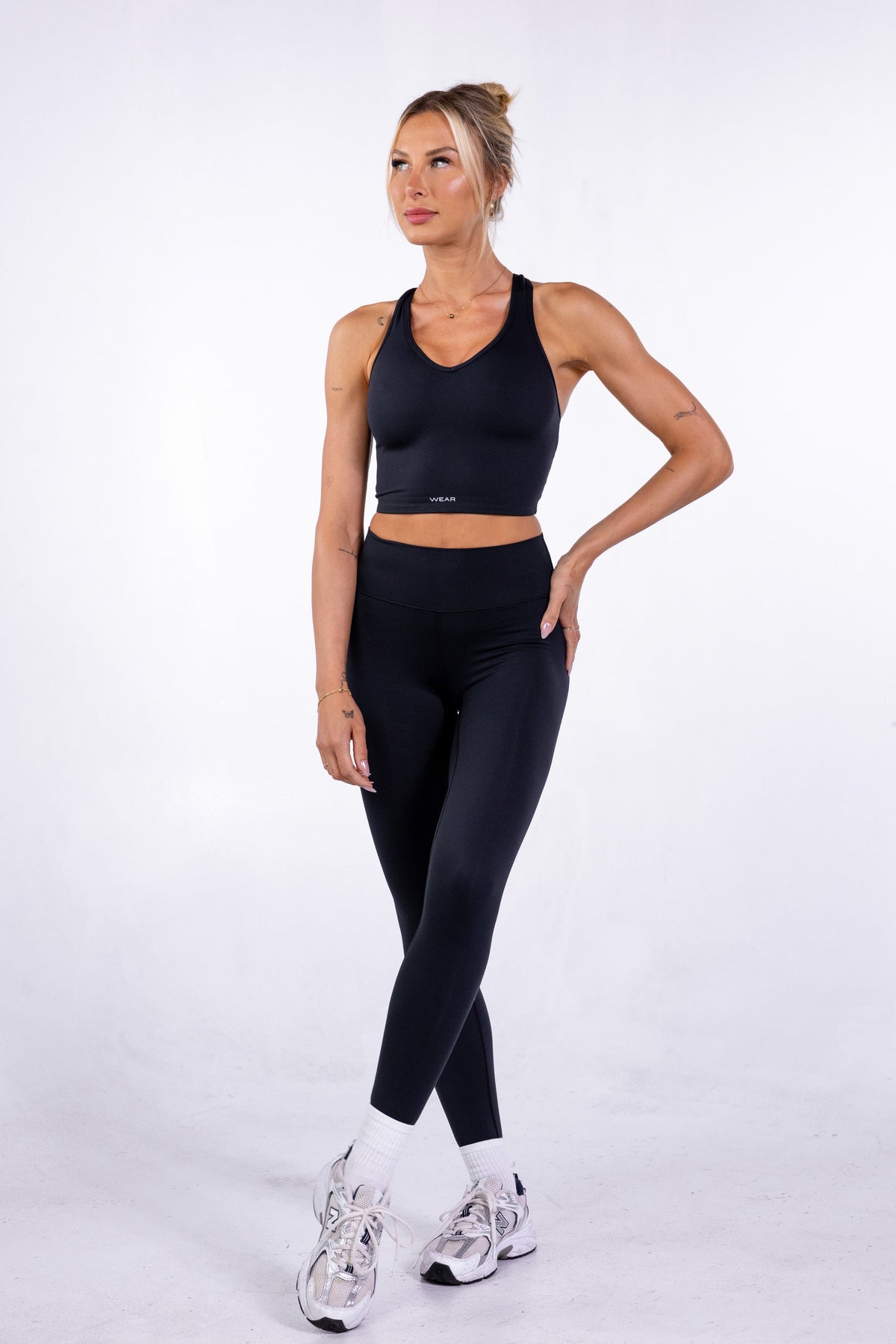 Black active wear set