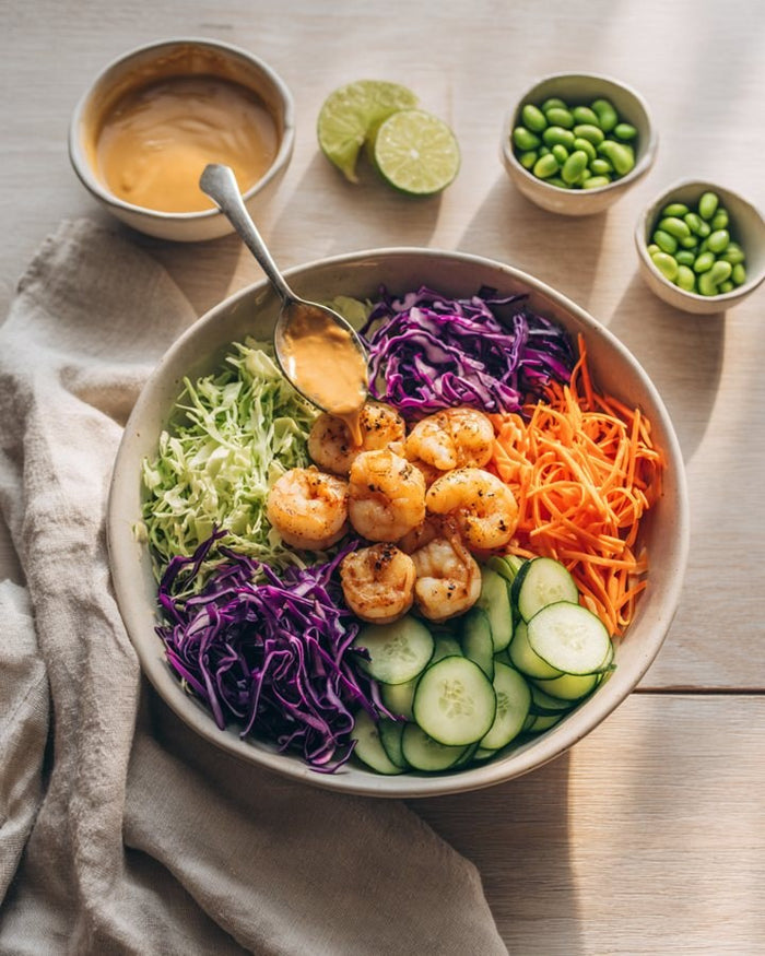 Peanut Shrimp Bowl